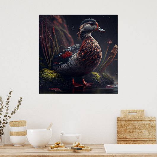 Poster Duck (Keuken)