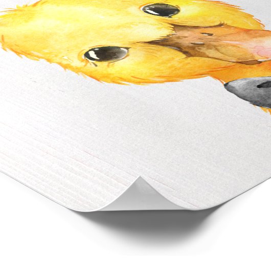 Poster Duck Bowtie Farm Nursery Art Imprimer (Coin)