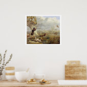 Poster Duck Shooting (huile sur toile) (Cuisine)