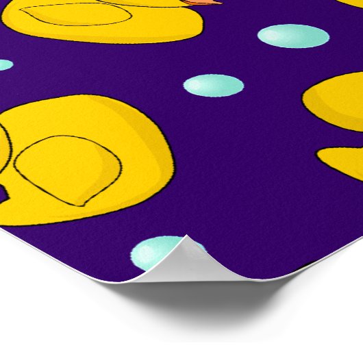 Poster Duckies en caoutchouc trempette de laque + relaxer (Coin)