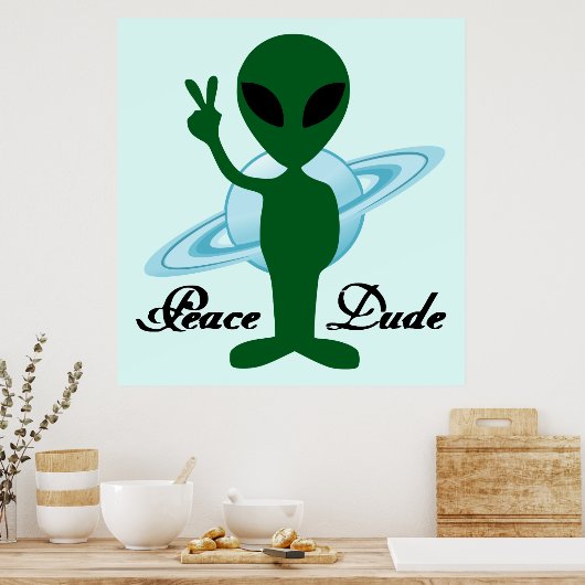 Poster Dude de paix (Cuisine)