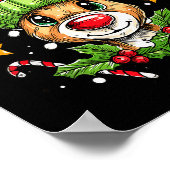 Poster Dude Reindeer Christmas Lights Cozy Reindeer Boy X (Coin)