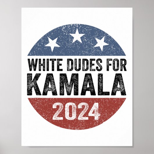 Poster Dudes Pour Kamala Harris 2024 Retro Button Electio (Devant)
