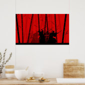 Poster Duel dans le Bambou rouge - bataille de Samurai (Cuisine)