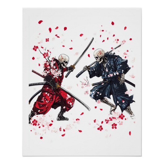 Poster Duel du Samouraï Crâne (Devant)