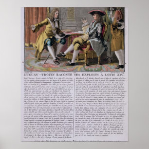 Poster Duguay-Trouin (1673-1736) racontant son exp naval