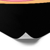 Poster Duhh-nut Funny Silly Donut Pun Dark BG (Coin)