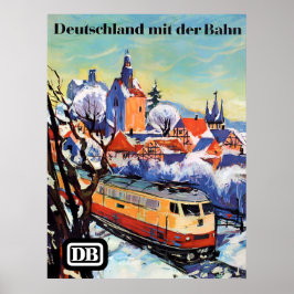 Poster Duitsland per spoor