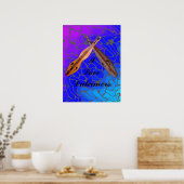 POSTER DULCIMERS-POSTER TRAVERSÉS (Cuisine)