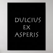 Poster Dulcius ex asperis (Devant)