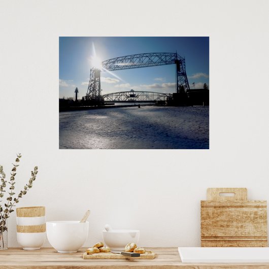 Poster Duluth Minnesota Lift Brige (Cuisine)