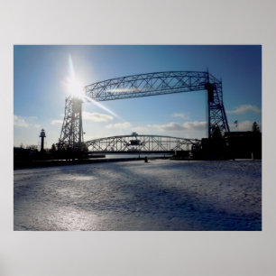 Poster Duluth Minnesota Lift Brige