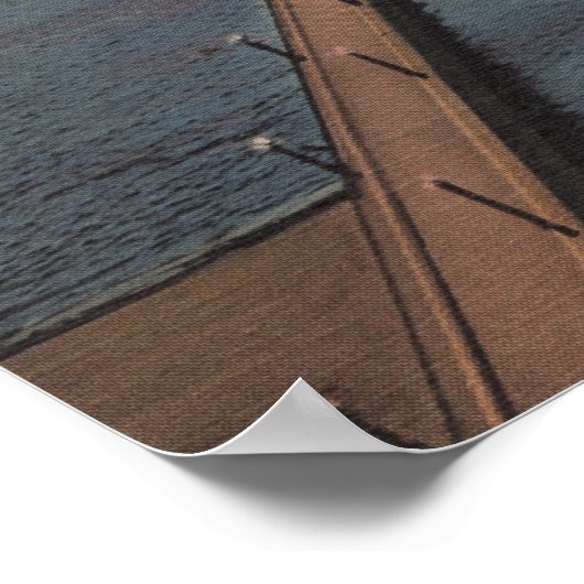 Poster Duluth, MN - Vue du cargo entrant dans le navire (Coin)