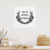 Poster Dum spiro spero (Cuisine)