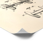 Poster Dumbbell 1928 Art de brevet - Old Peper (Coin)