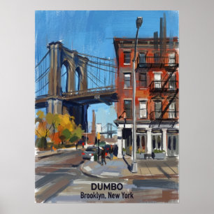 Poster DUMBO Brooklyn New York — Pont Iconique