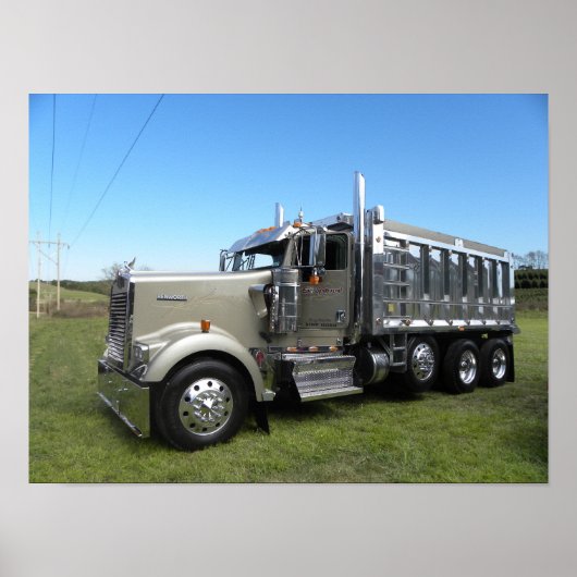 Poster Dumper Kenworth W900L (Devant)