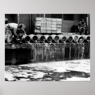 POSTER DUMPING PROHIBITED KEG BEER