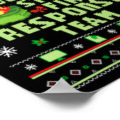 Poster Dumpster Fire Resnse Team Chaos Ugly Sweater Cute  (Coin)