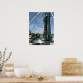 Poster d'un bateau de crevettes (Cuisine)