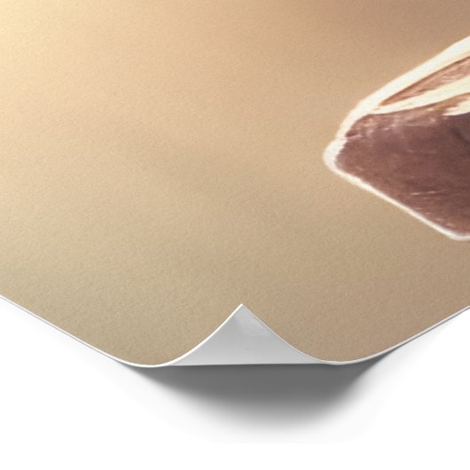 Poster d'un bébé ours à l'aquarelle (Coin)