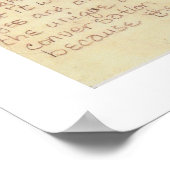 Poster d'un croquis d'arbre avec poème (Coin)