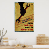 Poster d'un designer de style 2ème guerre mondiale (Cuisine)