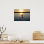 Poster d'un enfant jouant à basse marée (Cuisine)