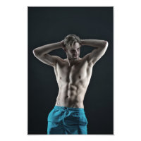 Poster d'un gars chaud Mr Blue Shorts