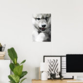 Poster d'un loup sauvage (Bureau à domicile)