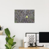 Poster d'un oiseau jaune dans un arbre (Bureau à domicile)