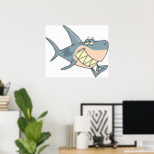Poster d'un requin à l'aide d'un cure-dents (Bureau à domicile)
