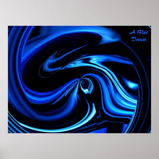 Poster d'un rêve bleu (Devant)