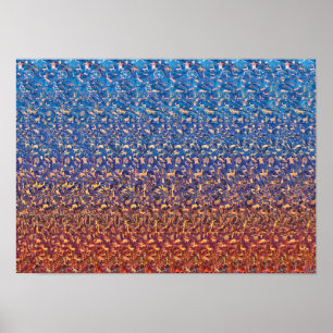 Poster d'un stéréogramme caché en 3D - Gardien du 