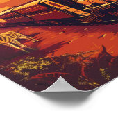 Poster d'un train de faune africain exotique (Coin)