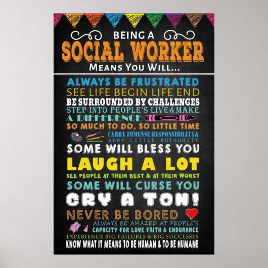 Poster d'un travailleur social (Devant)