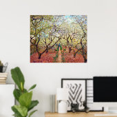 Poster d'un verger en fleurs (Bureau à domicile)