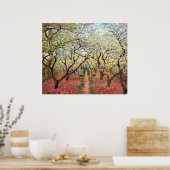 Poster d'un verger en fleurs (Cuisine)