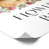 Poster d'une barre de fleurs de Baby shower (Coin)