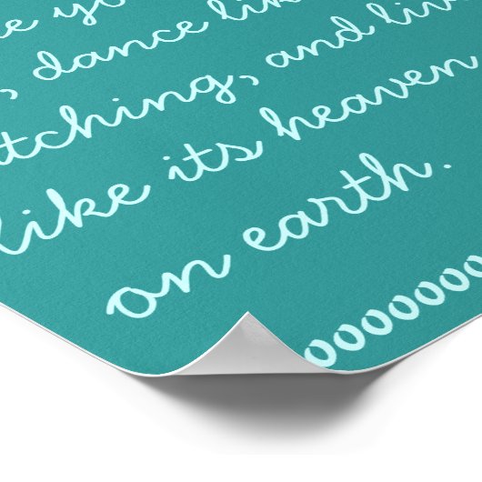 Poster d'une chanson (Coin)