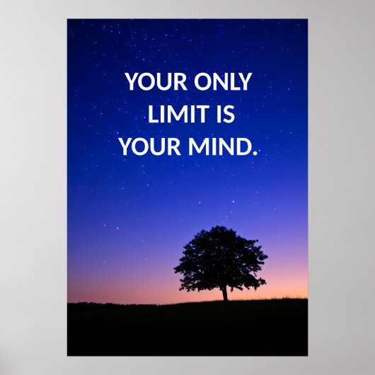 Poster d'une citation d'affirmation positive (Devant)