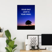 Poster d'une citation d'affirmation positive (Bureau à domicile)