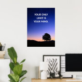 Poster d'une citation d'affirmation positive (Bureau à domicile)