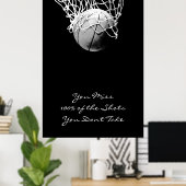 Poster d'une citation de Basket-ball de grande pop (Bureau à domicile)