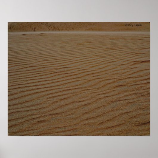 Poster Dune de sable Abstraite par Shirley Taylor (Devant)
