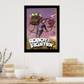 Poster d'une fausse housse de capot de Robot Fight (Cuisine)