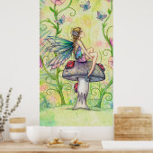 Poster d'une fée et de coccinelles de bon endroit  (Cuisine)