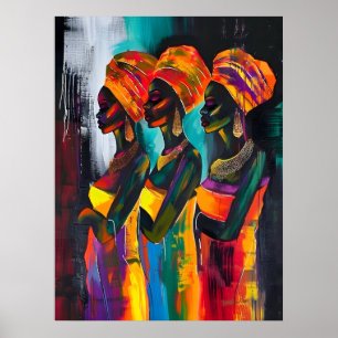 Poster d'une femme africaine
