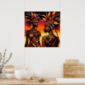 Poster d'une femme africaine (Cuisine)