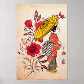 Poster d'une femme asiatique (Devant)